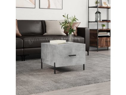 Konferenční stolek betonově šedý 50x50x40 cm kompozitní dřevo 829420