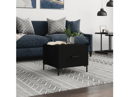 Konferenční stolek černý 50 x 50 x 40 cm kompozitní dřevo 829398