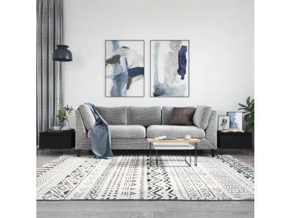 Konferenční stolky 2 ks černé 50 x 46 x 35 cm kompozitní dřevo 830863