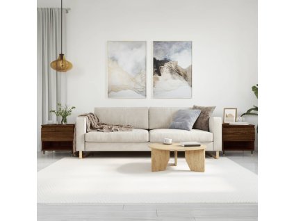 Konferenční stolky 2 ks hnědý dub 50x46x50 cm kompozitní dřevo 830907