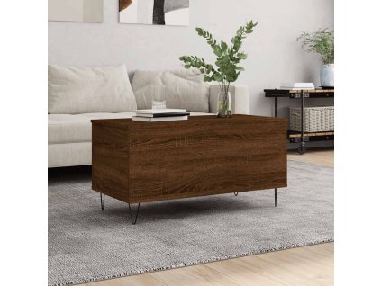 Konferenční stolek hnědý dub 90 x 44,5 x 45 cm kompozitní dřevo 830979