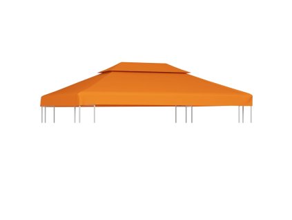 Náhradní střecha na altán 310 g/m² oranžová 3 x 4 m 40883