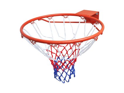 Sada basketbalové obroučky se síťkou oranžová 45 cm 90498