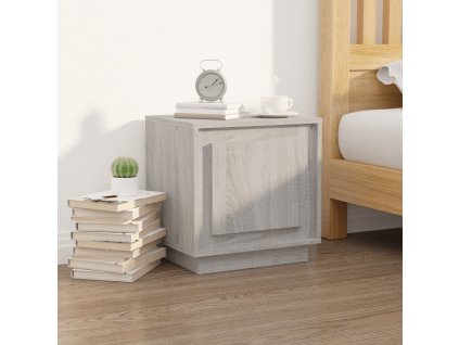 Noční stolek šedý sonoma 44 x 35 x 45 cm kompozitní dřevo 819848