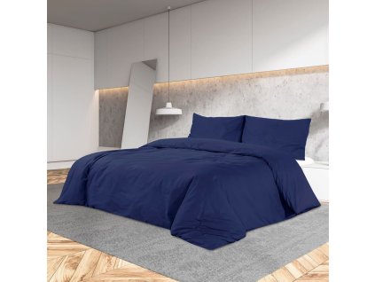 Sada ložního prádla námořnická modř 240x220cm lehké mikrovlákno 136000