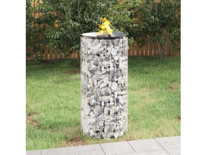 Gabionové ohniště Ø 50 cm pozinkovaná ocel 153559