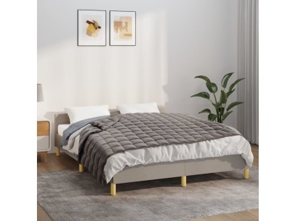 Zátěžová deka šedá 152 x 203 cm 7 kg textil 3154837