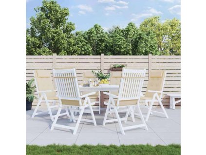 Podušky na židli s vysokým opěradlem 6 ks béžové látka oxford 361885