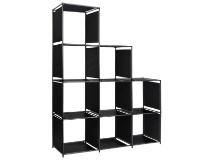 Policový regál Schodiště 130 x 45 x 170 cm textil 288321