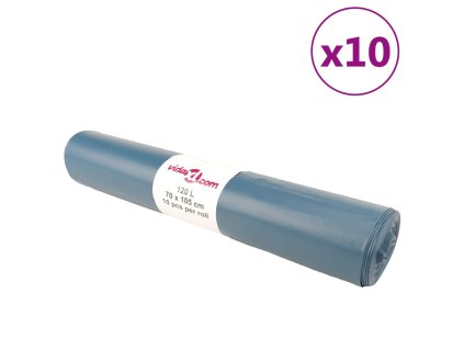 Pytle na odpadky 100 ks modré 120 l 155346