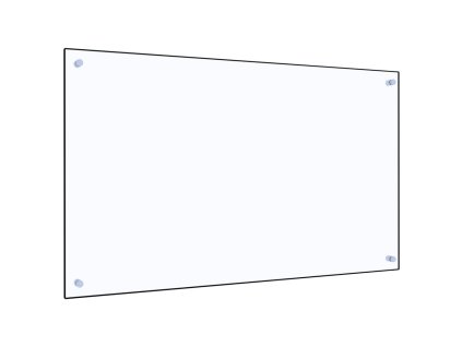 Kuchyňský panel průhledný 100 x 60 cm tvrzené sklo 249477