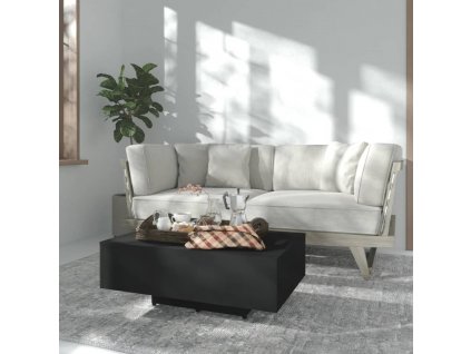 Konferenční stolek černý 85 x 55 x 31 cm kompozitní dřevo 803381