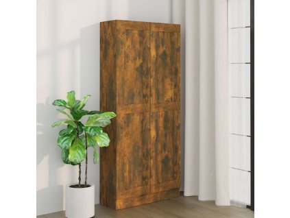Knihovna kouřový dub 82,5 x 30,5 x 185,5 cm kompozitní dřevo 815114