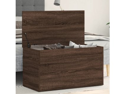 Úložná truhla hnědý dub 84 x 42 x 46 cm kompozitní dřevo 815194