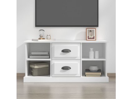 TV skříňka bílá 99,5 x 35,5 x 48 cm kompozitní dřevo 816272