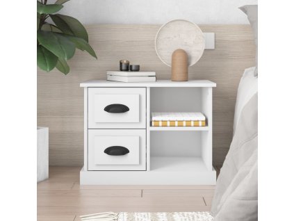 Noční stolek bílá 60 x 35,5 x 45 cm 816368