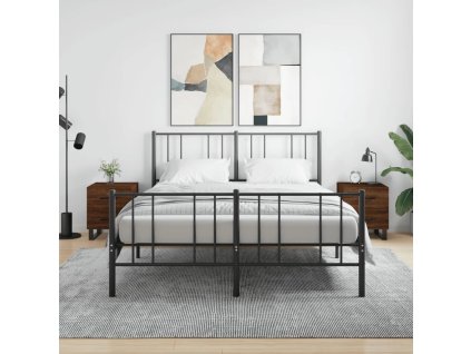 Noční stolky 2 ks hnědý dub 40 x 35 x 47,5 cm kompozitní dřevo 827371