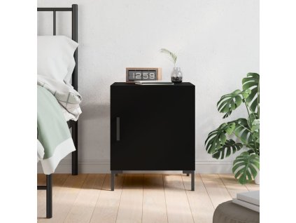 Noční stolek černý 40 x 40 x 50 cm kompozitní dřevo 827566