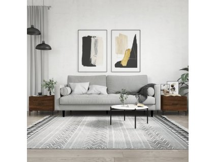 Konferenční stolky 2 ks hnědý dub 50x50x40 cm kompozitní dřevo 829411