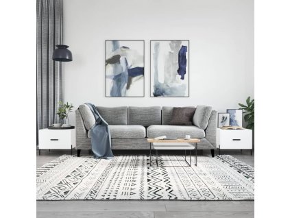 Konferenční stolky 2 ks bílé 50 x 50 x 40 cm kompozitní dřevo 829413