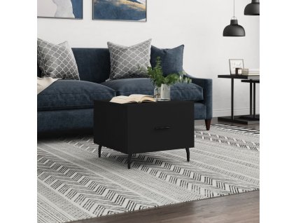 Konferenční stolek černý 50 x 50 x 40 cm kompozitní dřevo 829430