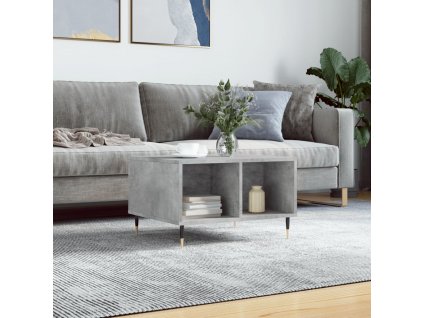 Konferenční stolek betonově šedý 60x50x36,5 cm kompozitní dřevo 830536