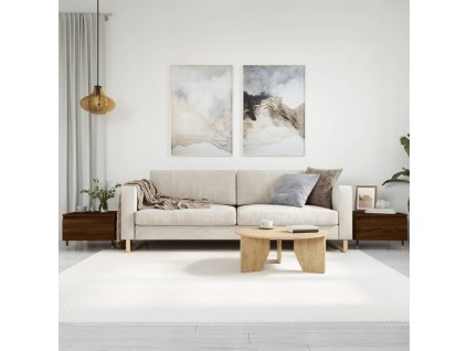 Konferenční stolky 2 ks hnědý dub 50x46x35 cm kompozitní dřevo 830859