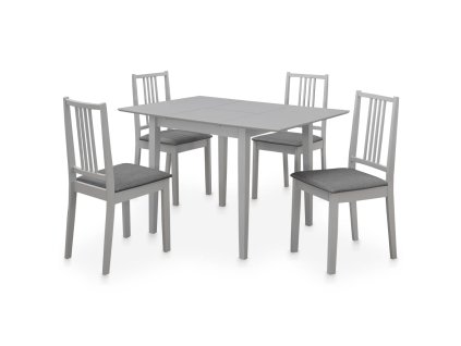 5dílný jídelní set MDF šedý 276398