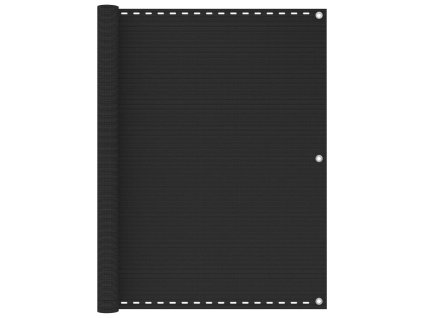 Balkonová zástěna antracitová 120 x 600 cm HDPE 310847