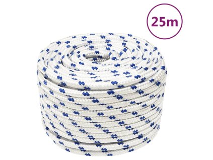 Lodní lano bílé 14 mm 25 m polypropylen 152303