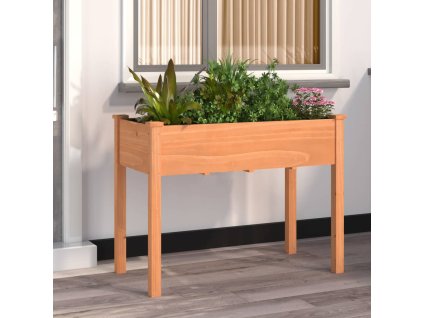 Truhlík s vložkou hnědý 118 x 59 x 76 cm masivní jedlové dřevo 364234