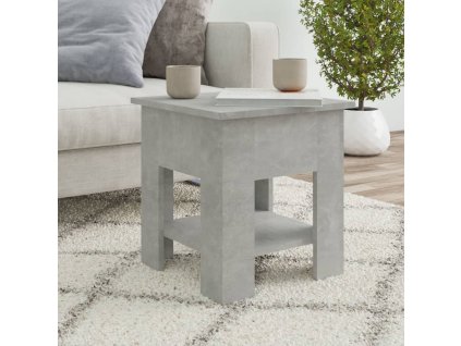 Konferenční stolek betonově šedý 40x40x42 cm kompozitní dřevo 810275
