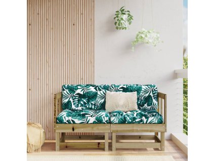 Zahradní rohové pohovky 2 ks impregnované borové dřevo 825400