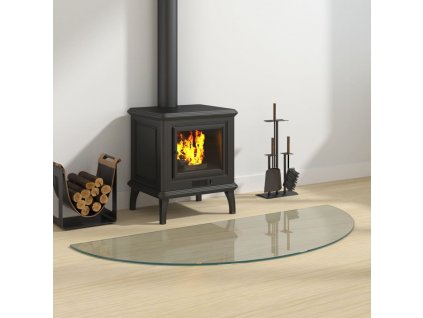 Skleněná deska pod kamna půlkruhová 1 200 x 500 mm 324119