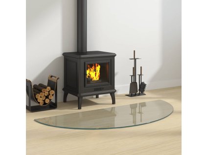 Skleněná deska pod kamna půlkruhová 1 200 x 500 mm 324113