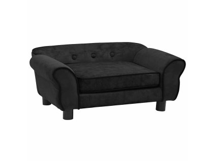 Pohovka pro psy černá 72 x 45 x 30 cm plyš 171038