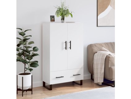 Skříň highboard bílá 69,5 x 31 x 115 cm kompozitní dřevo 828260