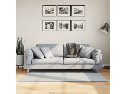 Koberec HUARTE krátký vlas měkký a pratelný modrý 80x150 cm 375128