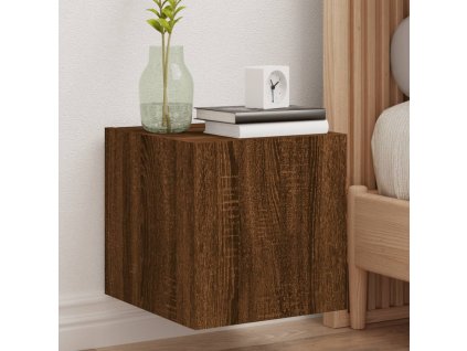 Nástěnné TV skříňky s LED 2 ks hnědý dub 30,5 x 35 x 30 cm 837231