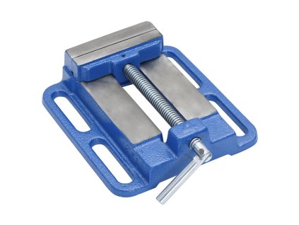 Svěrák pod sloupovou vrtačku modrý 100 mm litina 154632