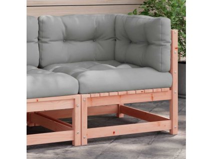 Zahradní pohovka rohová s poduškami masivní dřevo douglasky 838067