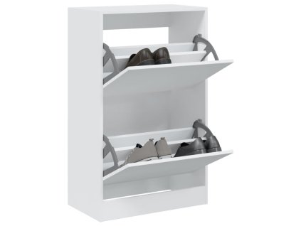 Botník bílý 60 x 34 x 96,5 cm kompozitní dřevo 839945