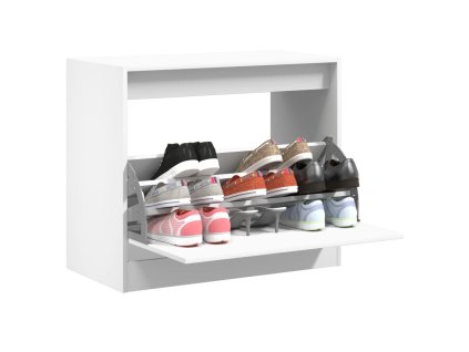 Botník bílý 80 x 42 x 69 cm kompozitní dřevo 840001