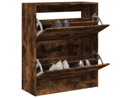 Botník kouřový dub 80 x 34 x 96,5 cm kompozitní dřevo 839970