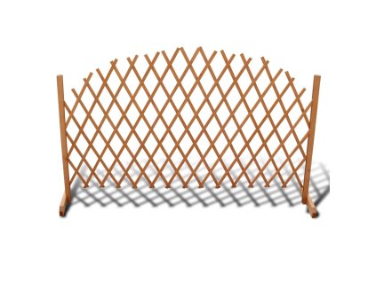 Trelážový plotový dílec masivní dřevo 180 x 100 cm 41296