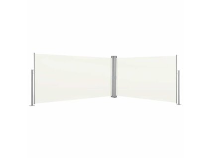 Zatahovací postranní markýza / zástěna, 160x600 cm, krémová 42179