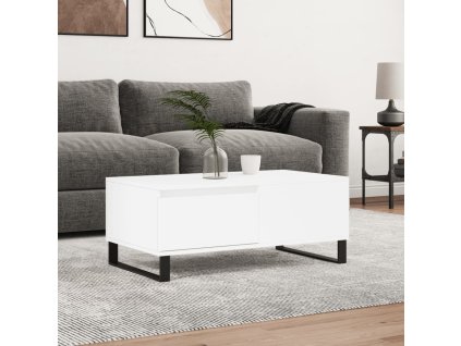 Konferenční stolek bílý 90 x 50 x 36,5 cm kompozitní dřevo 830812