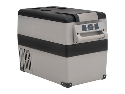 Chladicí box s rukojetí černý a šedý 35 l PP a PE 51787