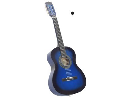 Klasická kytara pro začátečníci a děti modrá 3/4 36'' 70116