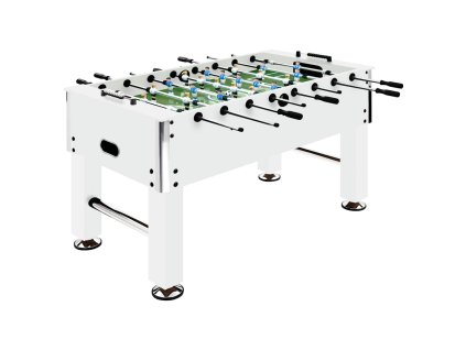 Stolní fotbal ocel 60 kg 140 x 74,5 x 87,5 cm bílý 92501